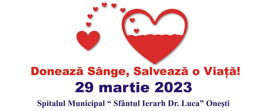 „Donează sânge - Salvează o viață!” la Onești
