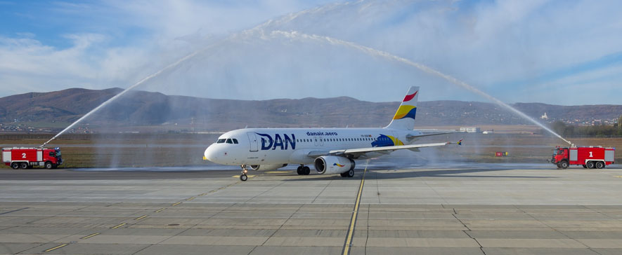 DAN AIR și-a deschis baza operațională pe Aeroportul Internațional "George Enescu" Bacău și a anunțat noi destinații europene