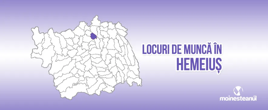 Angajări și locuri de muncă în comuna Hemeiuș, județul Bacău