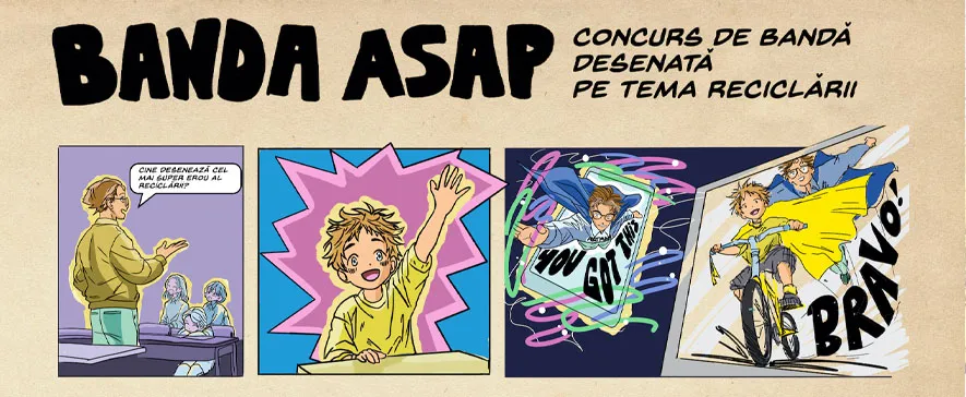 Elevii din Bacău, provocați să își imagineze un supererou al reciclării. Concursul „BANDA ASAP” revine cu ediția a VI-a