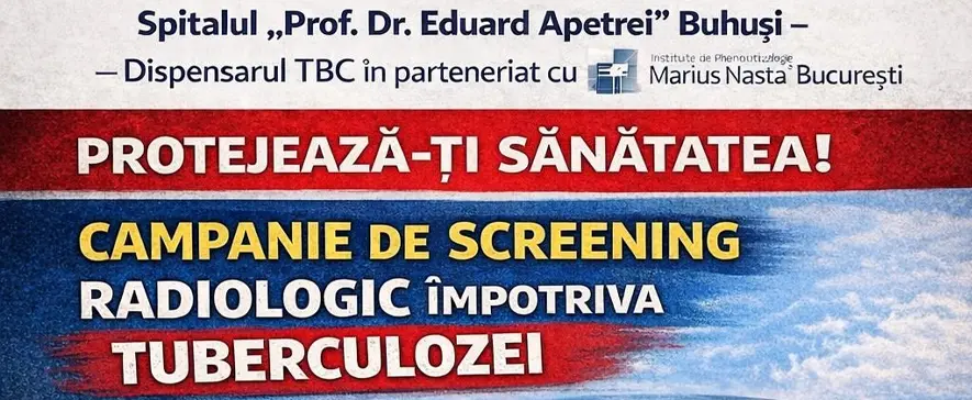 Screening pulmonar gratuit la Buhuși: radiografii pentru depistarea precoce a bolilor respiratorii
