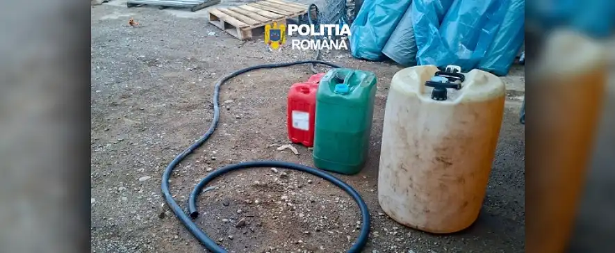 Doi bărbați reținuți după un furt de produse petroliere documentat de polițiștii din Moinești