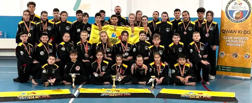 Performanță pentru CSM Moinești! 57 de medalii câștigate la Campionatul Național de Tehnică Qwan Ki Do de la Onești