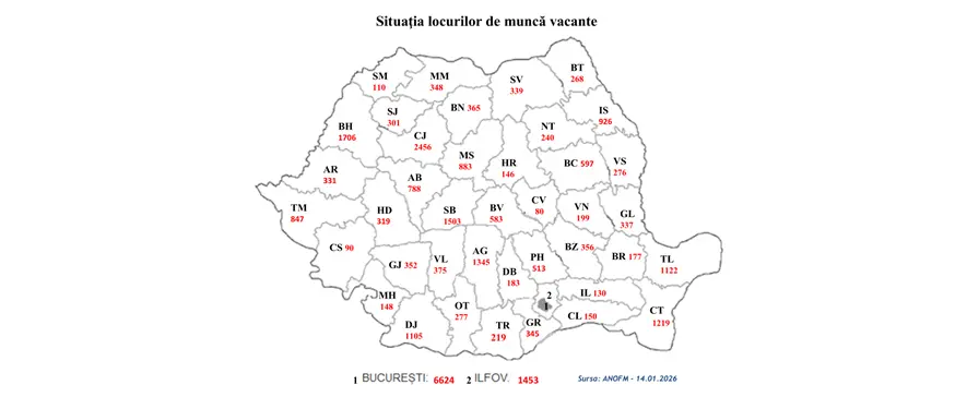 ANOFM: Peste 30.000 de locuri de muncă vacante la nivel național. Noi oportunități și în Spațiul Economic European