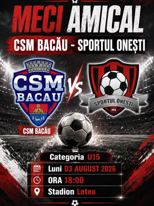 afis_fotbal_csm_bacau_vs_sportul_onesti_august2026