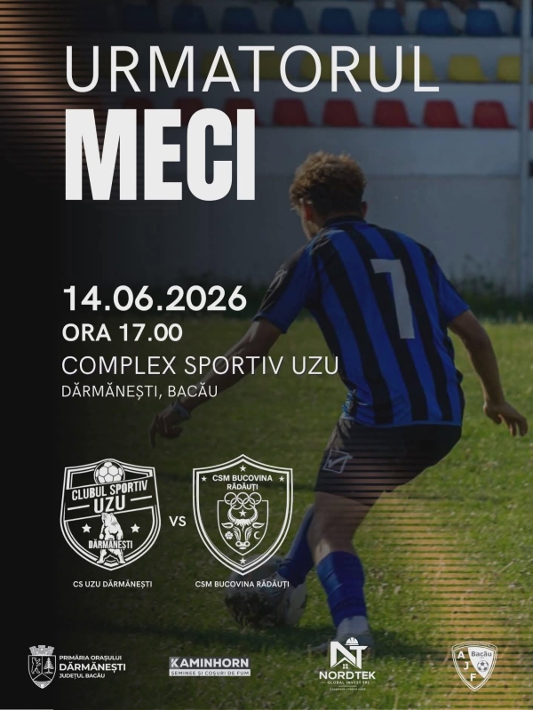 afis_fotbal_uzu_darmanesti_iunie2026